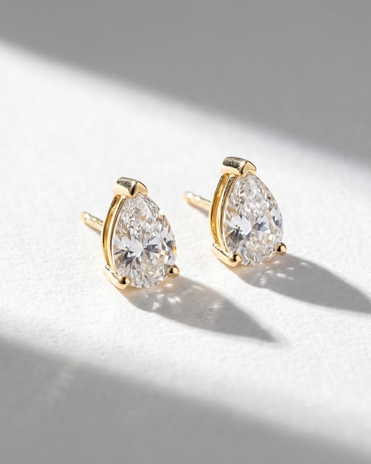 Luxury Teardrop Crystal Earrings for Women | Elegant Daily Wear & Party Jewelry | E VS1 VG VG