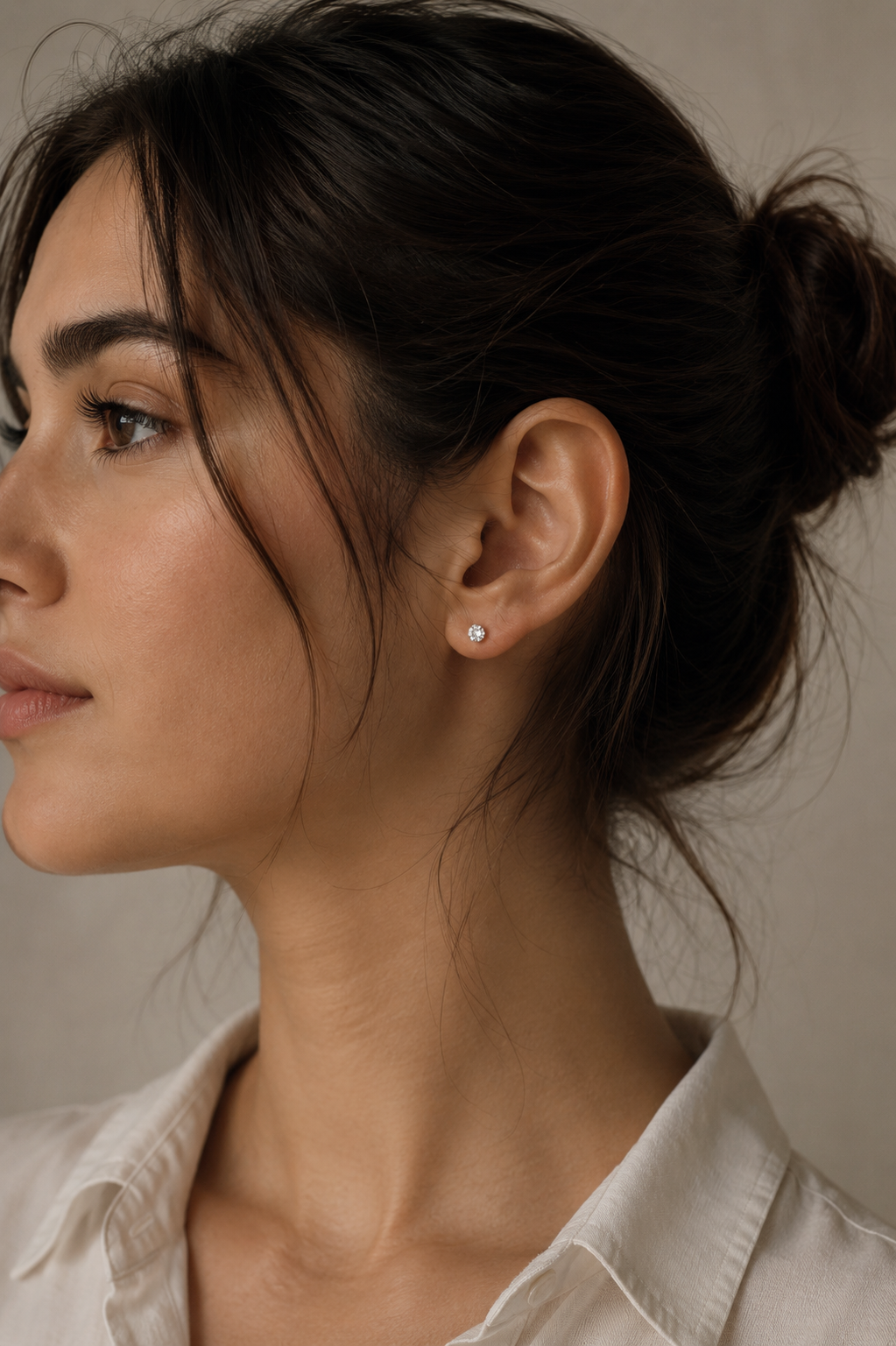 Elegant Diamond Stud Earrings | Timeless Everyday Sparkle ( E vs1 vg )