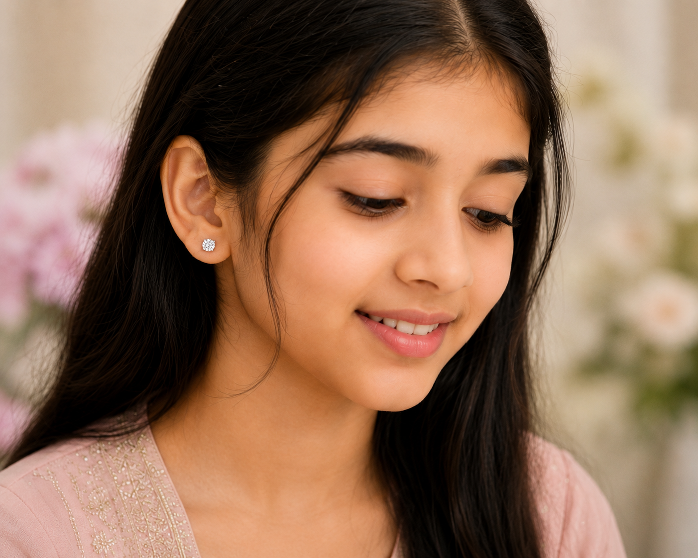 Forever Shine™ Real Diamond Solitaire Earrings | Elegant Fine Jewelry ( E VS1 VG VG )