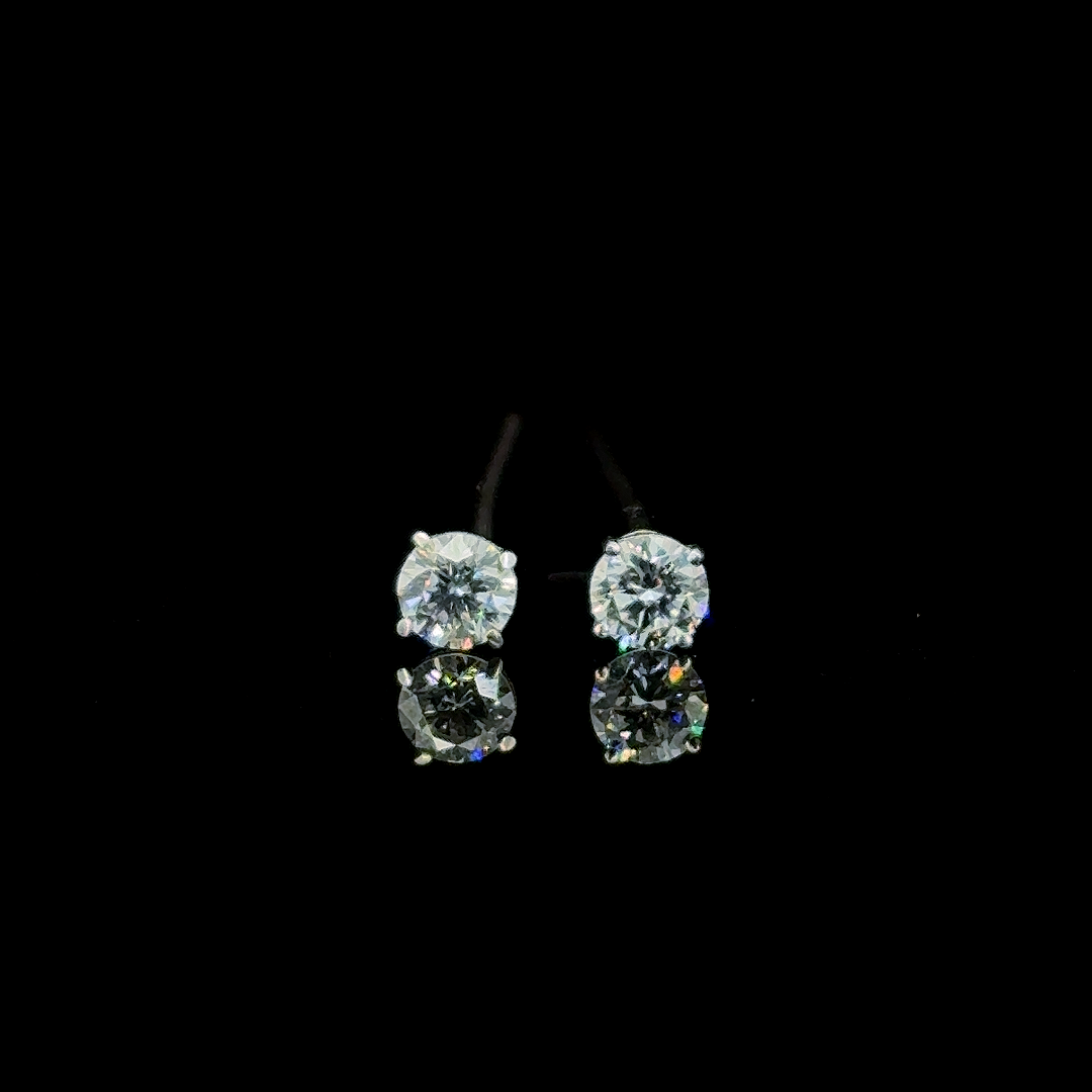 Stylish Daily Wear Earrings for Girls Silver  IN LAB GROWN DIAMOND