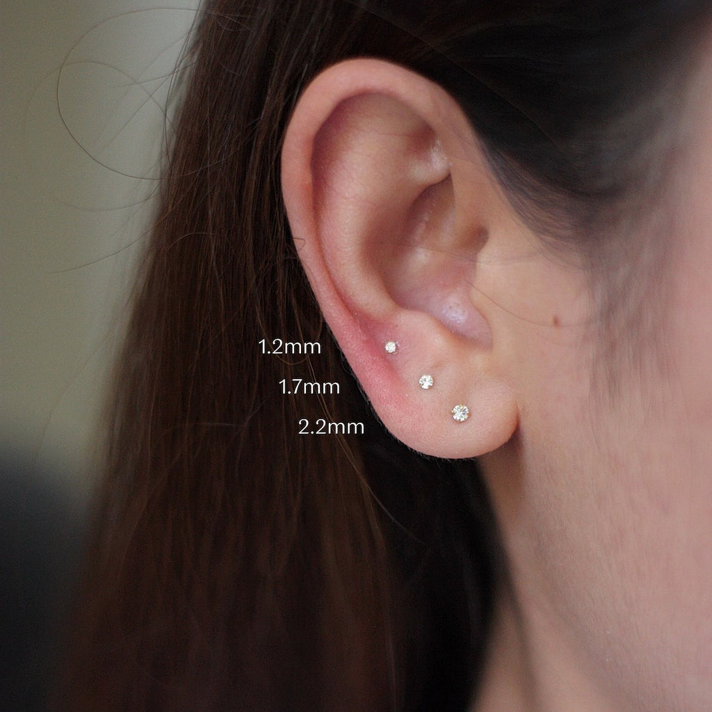 Stylish Round Cut Diamond Stud Earrings for kids | Daily Wear Elegant Earrings | (E VS1 VG )