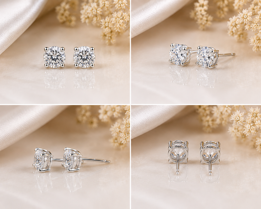 💎 Suraj Diamond Real Stud Earrings for Girls | Certified Natural Diamonds.