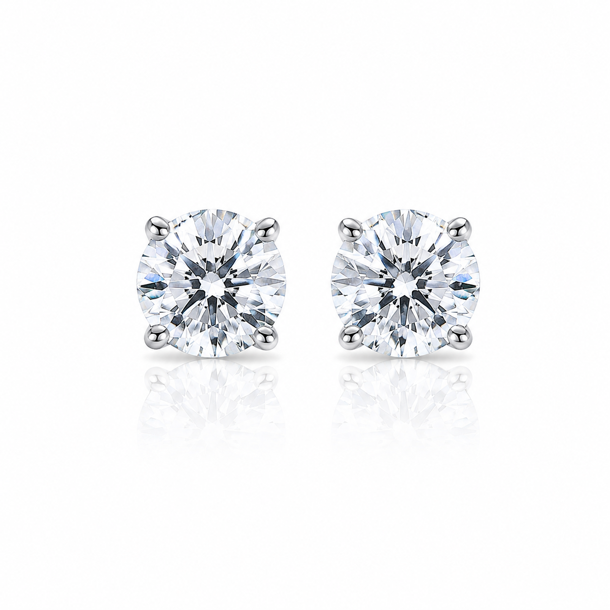 Premium Crystal Silver Earrings for Girls & Women ( E VS1 VG )