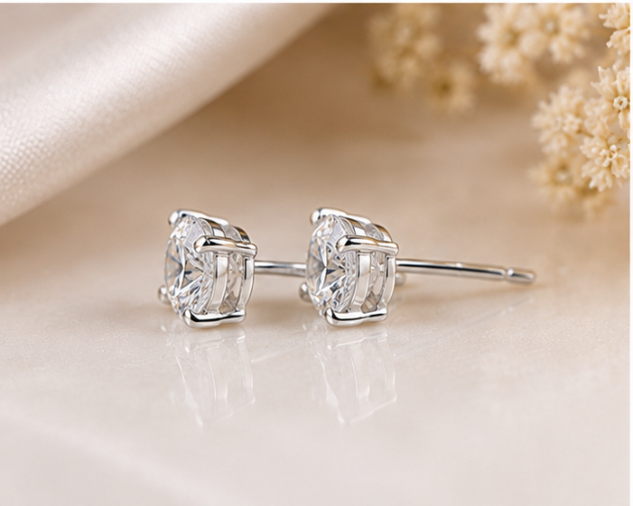 💎 Suraj Diamond Real Stud Earrings for Girls | Certified Natural Diamonds