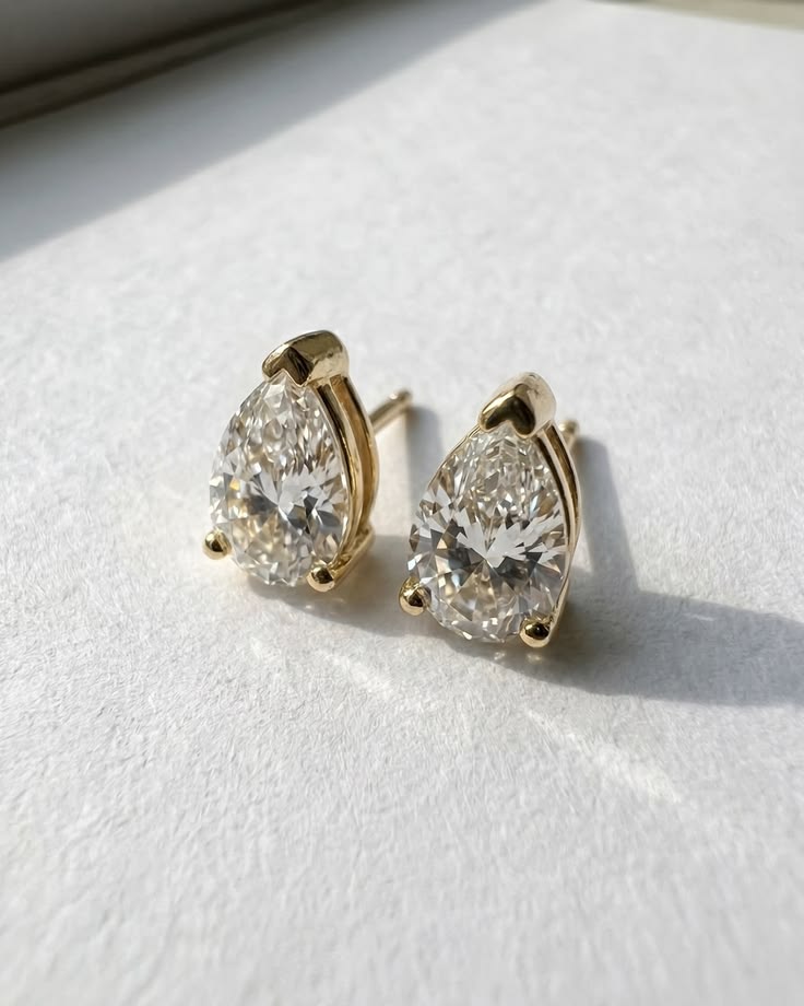 Luxury Teardrop Crystal Earrings for Women | Elegant Daily Wear & Party Jewelry | E VS1 VG VG
