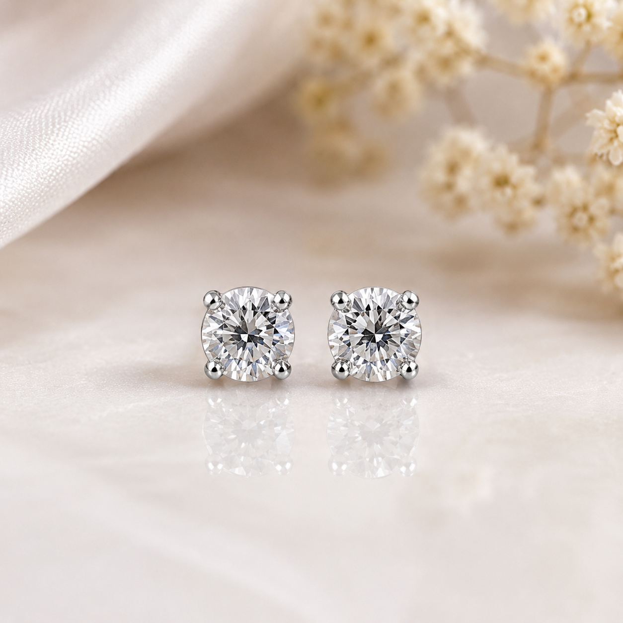 💎 Suraj Diamond Real Stud Earrings for Girls | Certified Natural Diamonds