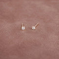 Classic Round Cut Diamond Stud Earrings – Minimal Luxury Everyday Wear