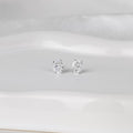 Oval Cut Diamond Earrings – Elegant Minimal Luxury | E VS1 VG